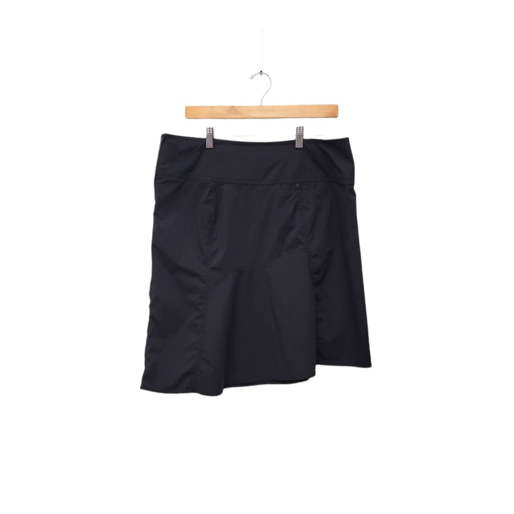 Royal Robbins Skirt Womens Size 14 Black Gorpcore Hiking Travel Stretch Pockets